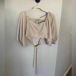 Puff Sleeve crop top